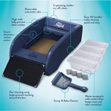 LitterMaid Single Cat Self-Cleaning Litter Box, Blue